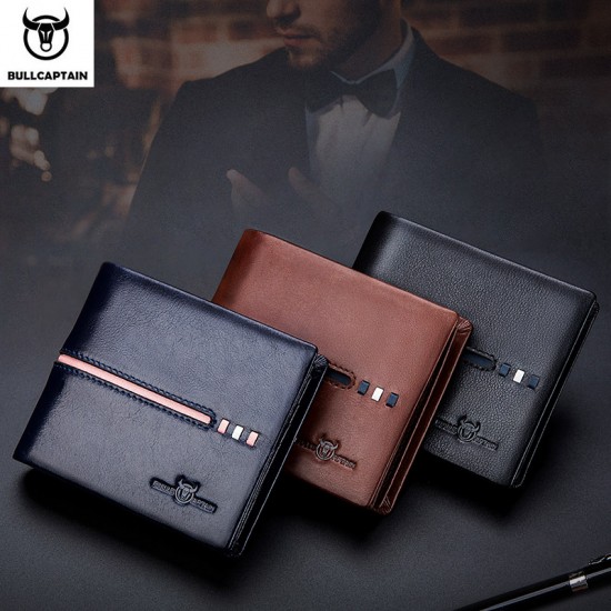 BULLCAPTAIN Genuine Leather Wallet Male Brand Designer Business Wallet Multi-function Storage Purse Rfid Card Package Wallet Men BULLCAPTAIN Genuine Leather Wallet Male Brand Designer Business Wallet Multi-function Storage Purse Rfid Card Package Wallet Men