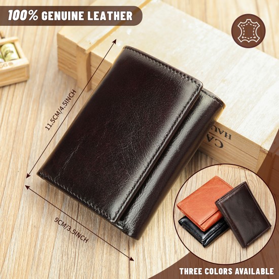 WESTAL RFID Wallet for Men Genuine Leather Coin Purse Men Thirdfold Wallets Clucth with Mulitfile Card Slots Money Bags 1134 WESTAL RFID Wallet for Men Genuine Leather Coin Purse Men Thirdfold Wallets Clucth with Mulitfile Card Slots Money Bags 1134