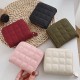 Women Fashion Small Zipper Wallet with Coin Purse PU Leather Plaid Purses Ladies Cute Mini Korean Version Small Card Pack New In Women Fashion Small Zipper Wallet with Coin Purse PU Leather Plaid Purses Ladies Cute Mini Korean Version Small Card Pack New In