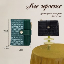Fashion Classic Retro Men's and Women's Universal Wallet Letter Printed Portable Card Bag Zero Wallet Wallet