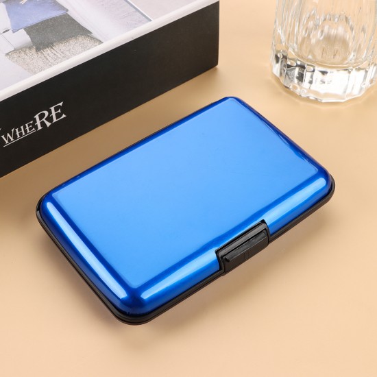 Aluminum Anti-Theft Wallets RFID Blocking Credit Card Holder RFID Wallet Metal Waterproof ID Card Case Coin Purse For Men Women Aluminum Anti-Theft Wallets RFID Blocking Credit Card Holder RFID Wallet Metal Waterproof ID Card Case Coin Purse For Men Women