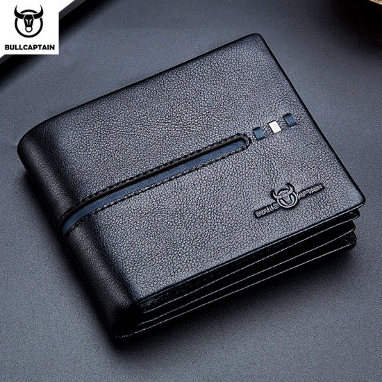BULLCAPTAIN Genuine Leather Wallet Male Brand Designer Business Wallet Multi-function Storage Purse Rfid Card Package Wallet Men BULLCAPTAIN Genuine Leather Wallet Male Brand Designer Business Wallet Multi-function Storage Purse Rfid Card Package Wallet Men