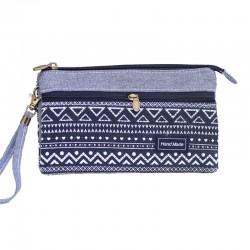 Women's Cotton Long Organizer Wallet Ladies Coin Purse Female Clutch Small Phone Pouch Money Bag for Children Kids Girls Bag