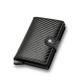 Carbon Fiber Credit Card Holder Wallet Men Rfid Smart Metal Thin Slim Pop Up Minimalist Wallet Small Black Purse Metal Vallet Carbon Fiber Credit Card Holder Wallet Men Rfid Smart Metal Thin Slim Pop Up Minimalist Wallet Small Black Purse Metal Vallet