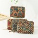 ISKYBOB Vintage Printed Cork Short Wallet for Men Women Wood Grain Multi-functional Card Holder Portable Zipper Coin Purses ISKYBOB Vintage Printed Cork Short Wallet for Men Women Wood Grain Multi-functional Card Holder Portable Zipper Coin Purses