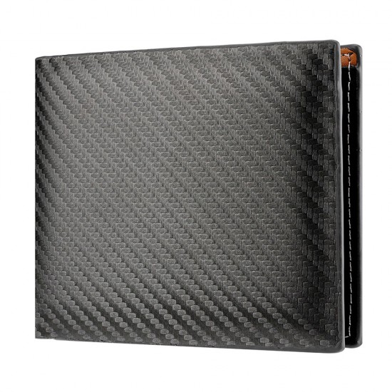 New Carbon Fiber Short Wallet Men's Card Bag Integrated Zipper Change Bag Holder New Carbon Fiber Short Wallet Men's Card Bag Integrated Zipper Change Bag Holder