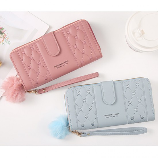 Women Long Wallet Pu Leather Card Holder Large Capacity Hasp Zipper Coin Purse Multi Card Organizer Cell Phone Wristlet Handbag Women Long Wallet Pu Leather Card Holder Large Capacity Hasp Zipper Coin Purse Multi Card Organizer Cell Phone Wristlet Handbag