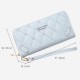 Fashion Women's Long Wallets Wristlet Clutch Purse Soft Leather Mobile Phone Bag Casual Large Capacity Credit Card Holder Purse Fashion Women's Long Wallets Wristlet Clutch Purse Soft Leather Mobile Phone Bag Casual Large Capacity Credit Card Holder Purse