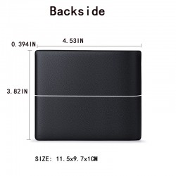 Mens Wallet Genuine Leather Luxury Brand Slim  Bifold Pocket Wallet