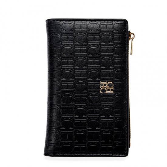Retro Classic Style Solid Color Women's Long Wallet with Letter Print Portable Women's Clutch Bag Fashionable and Simple Retro Classic Style Solid Color Women's Long Wallet with Letter Print Portable Women's Clutch Bag Fashionable and Simple