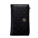 Retro Classic Style Solid Color Women's Long Wallet with Letter Print Portable Women's Clutch Bag Fashionable and Simple Retro Classic Style Solid Color Women's Long Wallet with Letter Print Portable Women's Clutch Bag Fashionable and Simple