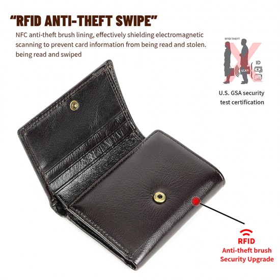 WESTAL RFID Wallet for Men Genuine Leather Coin Purse Men Thirdfold Wallets Clucth with Mulitfile Card Slots Money Bags 1134 WESTAL RFID Wallet for Men Genuine Leather Coin Purse Men Thirdfold Wallets Clucth with Mulitfile Card Slots Money Bags 1134