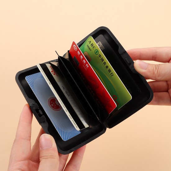 Aluminum Anti-Theft Wallets RFID Blocking Credit Card Holder RFID Wallet Metal Waterproof ID Card Case Coin Purse For Men Women Aluminum Anti-Theft Wallets RFID Blocking Credit Card Holder RFID Wallet Metal Waterproof ID Card Case Coin Purse For Men Women