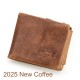 CONTACT'S Genuine Crazy Horse Leather Men Wallets Vintage Trifold Wallet Zip Coin Pocket Purse Cowhide Leather Wallet For Mens CONTACT'S Genuine Crazy Horse Leather Men Wallets Vintage Trifold Wallet Zip Coin Pocket Purse Cowhide Leather Wallet For Mens
