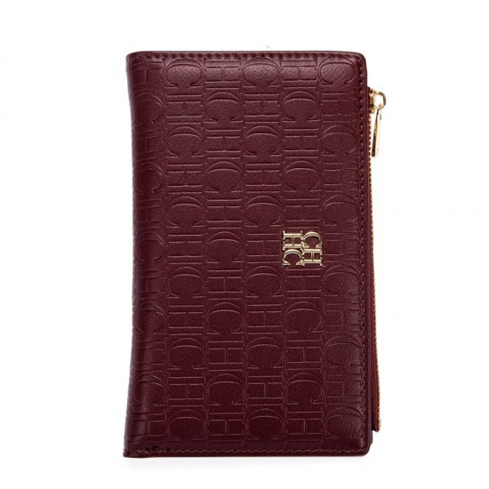 Retro Classic Style Solid Color Women's Long Wallet with Letter Print Portable Women's Clutch Bag Fashionable and Simple Retro Classic Style Solid Color Women's Long Wallet with Letter Print Portable Women's Clutch Bag Fashionable and Simple