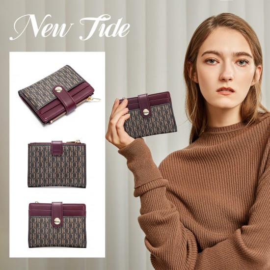 Fashion Classic Retro Men's and Women's Universal Wallet Letter Printed Portable Card Bag Zero Wallet Wallet Fashion Classic Retro Men's and Women's Universal Wallet Letter Printed Portable Card Bag Zero Wallet Wallet