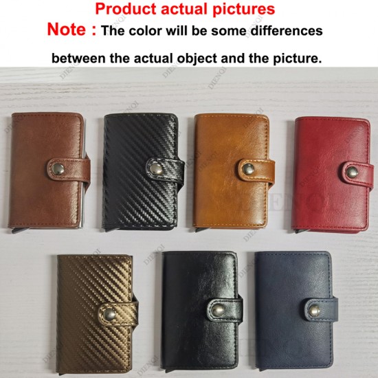 Carbon Fiber Credit Card Holder Wallet Men Rfid Smart Metal Thin Slim Pop Up Minimalist Wallet Small Black Purse Metal Vallet Carbon Fiber Credit Card Holder Wallet Men Rfid Smart Metal Thin Slim Pop Up Minimalist Wallet Small Black Purse Metal Vallet