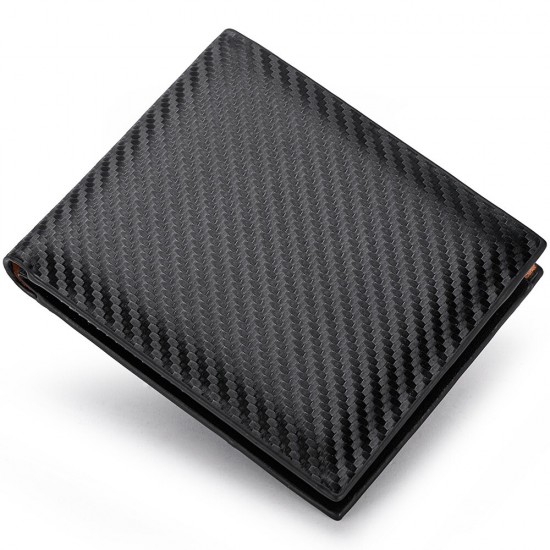 New Carbon Fiber Short Wallet Men's Card Bag Integrated Zipper Change Bag Holder New Carbon Fiber Short Wallet Men's Card Bag Integrated Zipper Change Bag Holder