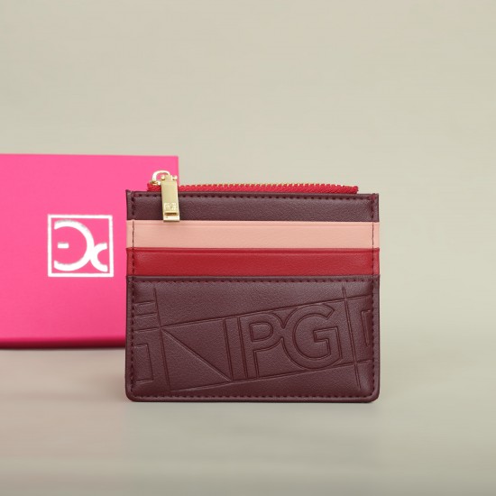 PG Women's Wallet Fashion Retro Temperament Women's Bag Button Folding Monogram Printed Metal Zipper Leather Bag Card Women's PG Women's Wallet Fashion Retro Temperament Women's Bag Button Folding Monogram Printed Metal Zipper Leather Bag Card Women's