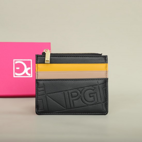 PG Women's Wallet Fashion Retro Temperament Women's Bag Button Folding Monogram Printed Metal Zipper Leather Bag Card Women's PG Women's Wallet Fashion Retro Temperament Women's Bag Button Folding Monogram Printed Metal Zipper Leather Bag Card Women's