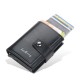 Antitheft Rfid Credit Card Holder Wallets Men Leather Aluminum Box Metal Male Purse Bag Small Cardholder Case Minimalist Wallet Antitheft Rfid Credit Card Holder Wallets Men Leather Aluminum Box Metal Male Purse Bag Small Cardholder Case Minimalist Wallet