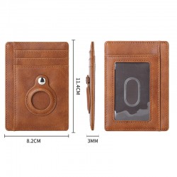 New Airtag Wallet RFID Genuine Leather Card Holder Luxury Men Slim Designer Cardholder Popular Hot Selling VIP Air Tags Case