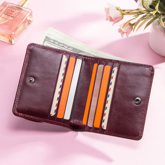 CONTACT'S Genuine Leather Wallets for Women Short Fashion Women's Purses Handbags Female Bags Card Holder Coin Purses Money Clip CONTACT'S Genuine Leather Wallets for Women Short Fashion Women's Purses Handbags Female Bags Card Holder Coin Purses Money Clip