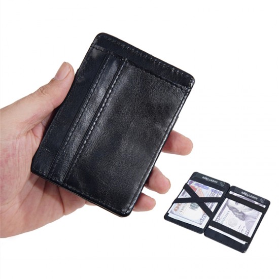 Fashion Slim Magic Wallets with Elastic Strap PU Leather Men Money Clips Bank Credit Card Holder Thin Cash Purse Small Billfold Fashion Slim Magic Wallets with Elastic Strap PU Leather Men Money Clips Bank Credit Card Holder Thin Cash Purse Small Billfold