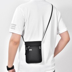 Portable Nylon RFID Passport ID Bag Waterproof Multi-Functional Document Pouch Neck Wallet Travel