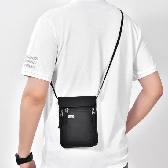 Portable Nylon RFID Passport ID Bag Waterproof Multi-Functional Document Pouch Neck Wallet Travel Portable Nylon RFID Passport ID Bag Waterproof Multi-Functional Document Pouch Neck Wallet Travel