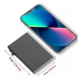 ID Credit Bank Card Holder Wallet Luxury Brand Design Men Anti Rfid Blocking Protected Magic Slim Mini Small Money Wallets Case