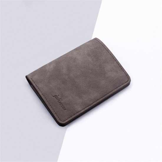 PU Leather Purse Frosted Card Holder Retro Embossed Folding Wallet Thin Men Soft Coin Pouch Bag For Women 2022 Trend 8*11cm Mini PU Leather Purse Frosted Card Holder Retro Embossed Folding Wallet Thin Men Soft Coin Pouch Bag For Women 2022 Trend 8*11cm Mini