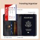 Universal PU Leather RFID Passport Wallet/Cover - Men & Women's Travel Essential, Safely Stores Passports & Cards, Great for Fam Universal PU Leather RFID Passport Wallet/Cover - Men & Women's Travel Essential, Safely Stores Passports & Cards, Great for Fam