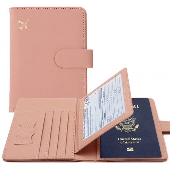 Multifunctional Passport Storage Bag Wallet Multi-layer Card Leather Protective Cover Portable Document Passport Storage Clip Multifunctional Passport Storage Bag Wallet Multi-layer Card Leather Protective Cover Portable Document Passport Storage Clip