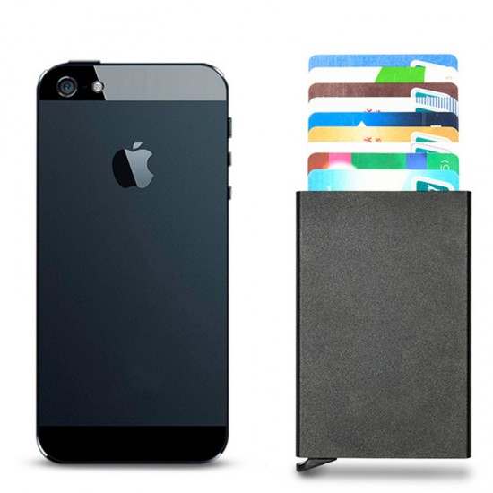 Large Capacity 9-11 Cards Rfid Credit Card Holder Metal Thin Slim Smart Wallet Men Women Wallets Pop Up Minimalist Small Walets Large Capacity 9-11 Cards Rfid Credit Card Holder Metal Thin Slim Smart Wallet Men Women Wallets Pop Up Minimalist Small Walets