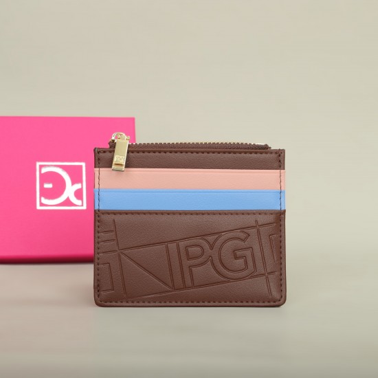 PG Women's Wallet Fashion Retro Temperament Women's Bag Button Folding Monogram Printed Metal Zipper Leather Bag Card Women's PG Women's Wallet Fashion Retro Temperament Women's Bag Button Folding Monogram Printed Metal Zipper Leather Bag Card Women's