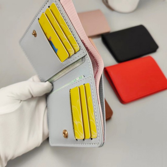 Portable Small Wallet Bank Card Bag Short Pu Leather Wallets Portable Small Wallet Bank Card Bag Short Pu Leather Wallets