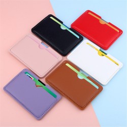 Pu Leather ID Card Holder Bank Credit Card Box Multi Slot Slim Card Case Wallet Women Men Minimalist Business Card Cover 1pc