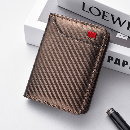 Men's PU Leather Carbon Fiber Texture Credit Card Holder Multi-Card Slot Men's Wallet Stylish And Durable Perfect Gift For Men Men's PU Leather Carbon Fiber Texture Credit Card Holder Multi-Card Slot Men's Wallet Stylish And Durable Perfect Gift For Men