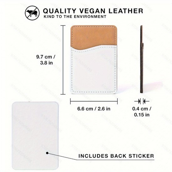 5/10pcs Sublimation Blanks Phone Wallet, PU Leather Phone Card Holder for Back of Phone, DIY Credit Card Pocket for Phone Case 5/10pcs Sublimation Blanks Phone Wallet, PU Leather Phone Card Holder for Back of Phone, DIY Credit Card Pocket for Phone Case