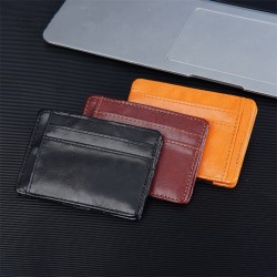 Fashion Slim Magic Wallets with Elastic Strap PU Leather Men Money Clips Bank Credit Card Holder Thin Cash Purse Small Billfold