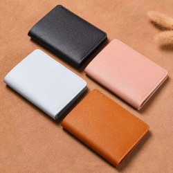 Portable Small Wallet Bank Card Bag Short Pu Leather Wallets