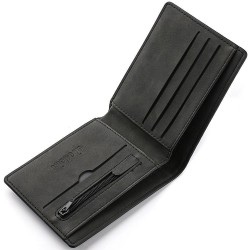 Multi-card Slot Men Multi-card Slot Wallet Fashion PU Leather Folding Coin Purse Large-capacity Money Bag