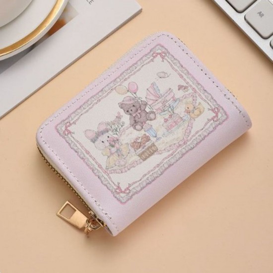 New Multi Slot Card Holder Anti Demagnetization Cartoon Coin Pouch Leather Rabbit Small Wallet Girl New Multi Slot Card Holder Anti Demagnetization Cartoon Coin Pouch Leather Rabbit Small Wallet Girl