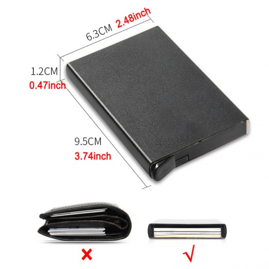 Large Capacity 9-11 Cards Rfid Credit Card Holder Metal Thin Slim Smart Wallet Men Women Wallets Pop Up Minimalist Small Walets Large Capacity 9-11 Cards Rfid Credit Card Holder Metal Thin Slim Smart Wallet Men Women Wallets Pop Up Minimalist Small Walets