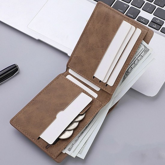 Multi-card Slot Men Multi-card Slot Wallet Fashion PU Leather Folding Coin Purse Large-capacity Money Bag Multi-card Slot Men Multi-card Slot Wallet Fashion PU Leather Folding Coin Purse Large-capacity Money Bag