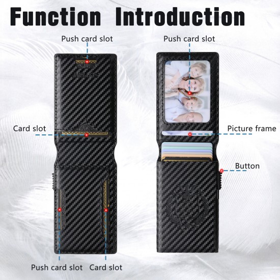 SUTENI Faux Leather For Men Wallet Card Slot Wallet Flip Cover Card Box Pressing The Button Automatically Ejects The Card SUTENI Faux Leather For Men Wallet Card Slot Wallet Flip Cover Card Box Pressing The Button Automatically Ejects The Card
