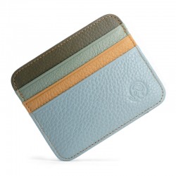 Leather Driver's License & Bus Card Holder - Slim Coin Purse with Multi-Card Slots, Compact Wallet for IDs & Transit Cards
